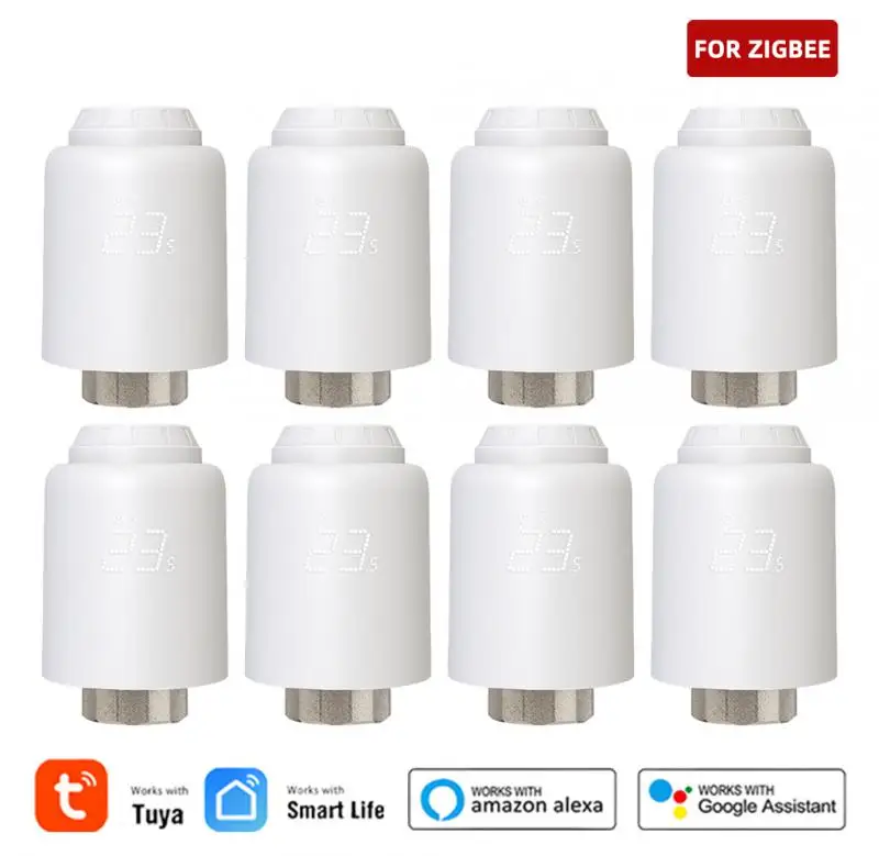 

Tuya Zigbee Thermostatic Smart Home Radiator Valve Actuator Heating Froest Protection Remote Group Control Alexa Google Home