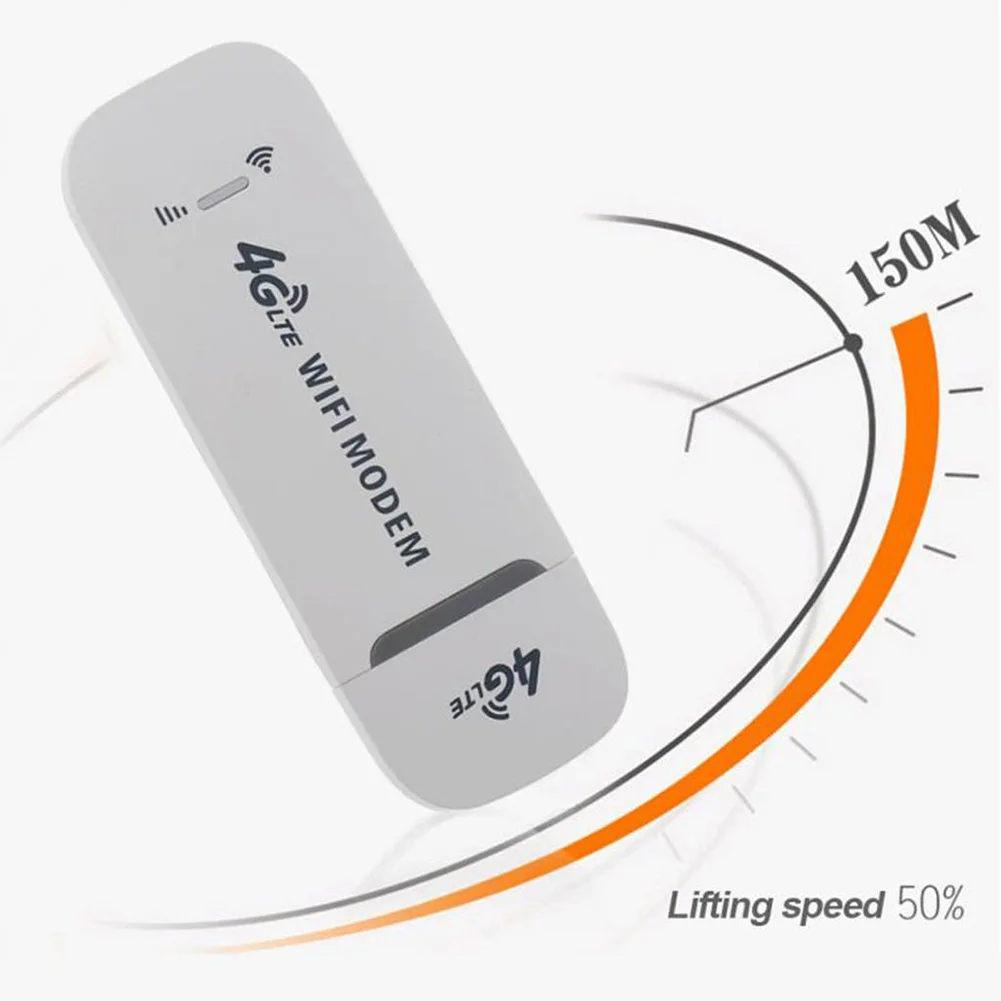 4G LTE USB Modem Dongle 150Mbps Wireless WiFi Router Mobile Broadband SIM Card Pocket Hotspot Home Office Wireless WiFi Adapter