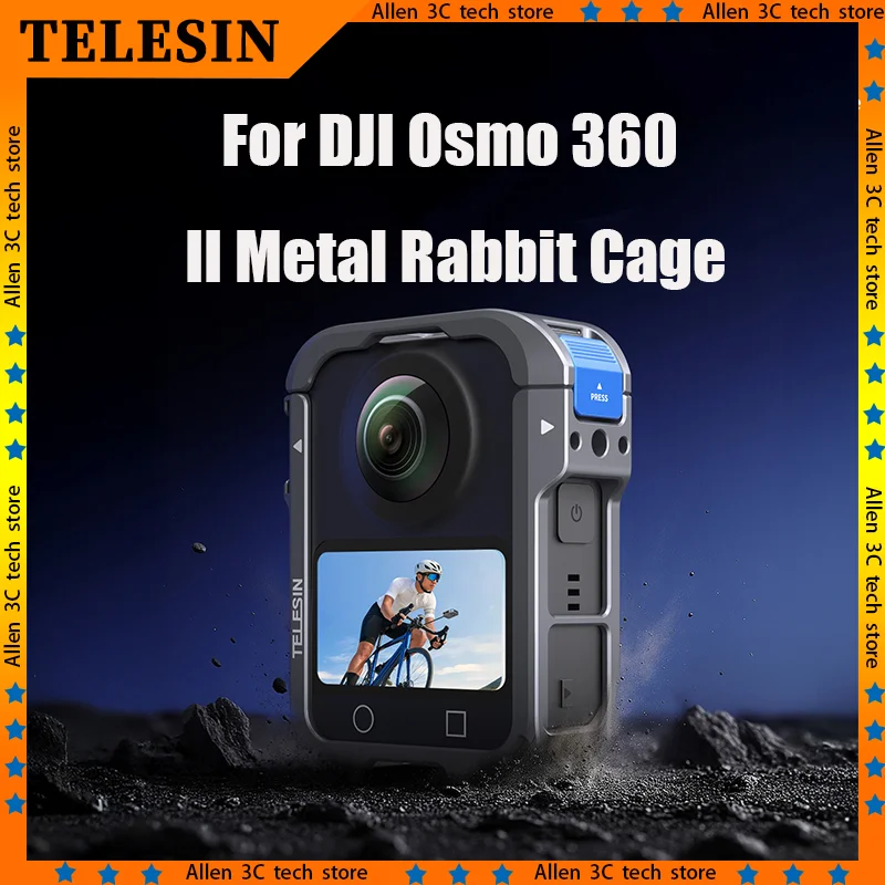 Telesin Compatible With Dji Osmo 360 Second-Generation Metal Rabbit Cage Osmo 360 II Protective Frame Expansion Accessories