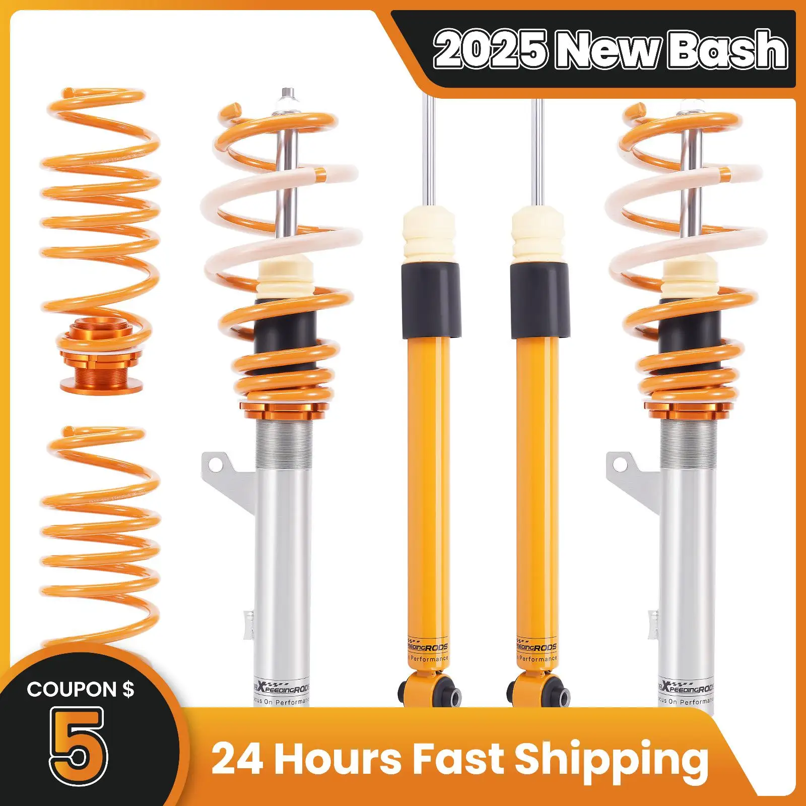 

Maxpeedingrods Coilovers Adjustable Lowering Suspension for VW Golf MK8 2019-22