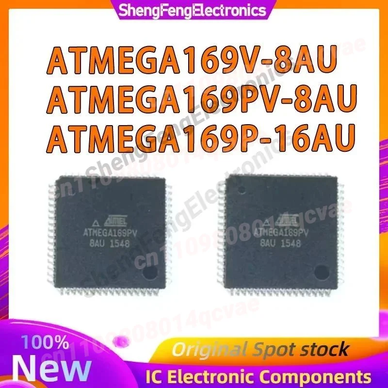 ATMEGA169PV-8AU ATMEGA169P-16AU ATMEGA169V-8AU ATMEGA169PV ATMEGA169P ATMEGA169V ATMEGA169 ATMEGA IC MCU Chip TQFP-64 in Stock