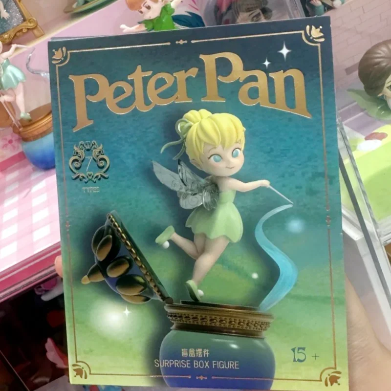 

Подлинная аниме Disney Питер Пэн The Lost Treasure Series, фигурки слепых коробок, милая коллекция мультфильмов, украшения, игрушки, подарки на день рождения