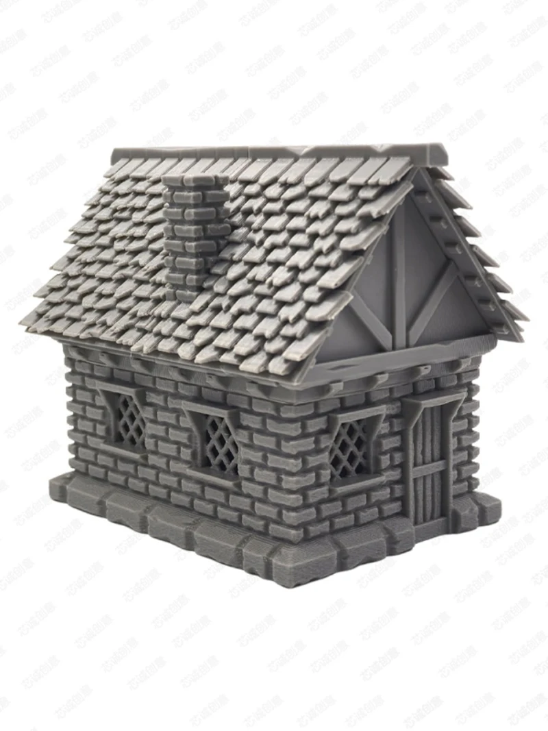 Board Game Scenes Architectural Models Medieval Retro Architecture Model Micro Landscape Sand Table Making Accessories Tools
