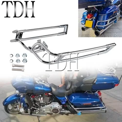 Rear Saddlebag Guard Rail Saddle Bag Rails Mount For Harley Touring Street Road Electra Glide Ultra Limited Road King 2014-2022