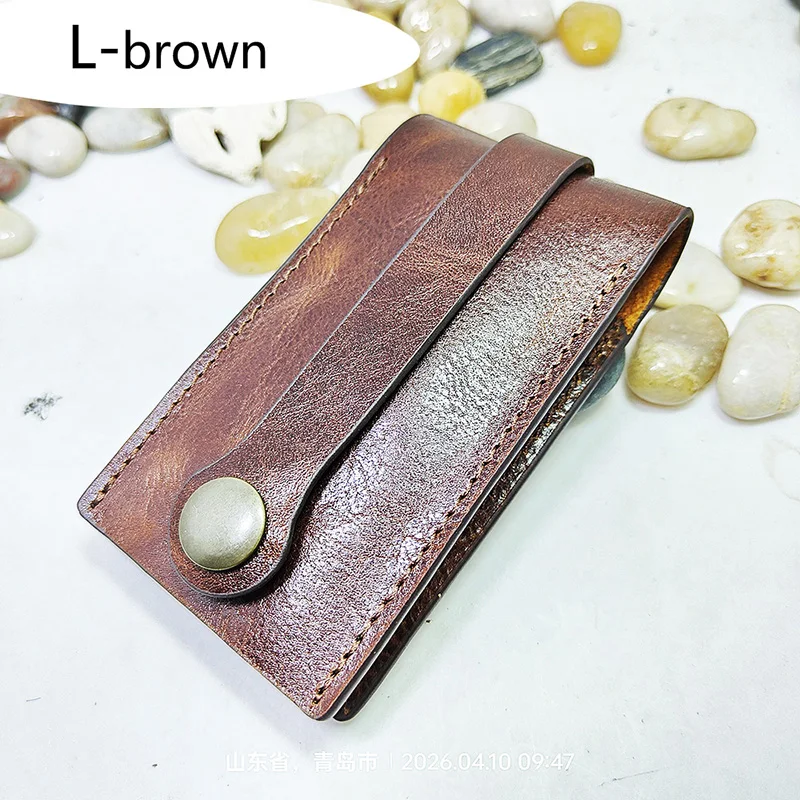 blongk Large Capacity Key Bag Geniune Leather Key Holder Pulling-Out Keys Pouch Organizer Case Pack Wallet Men Women 1861