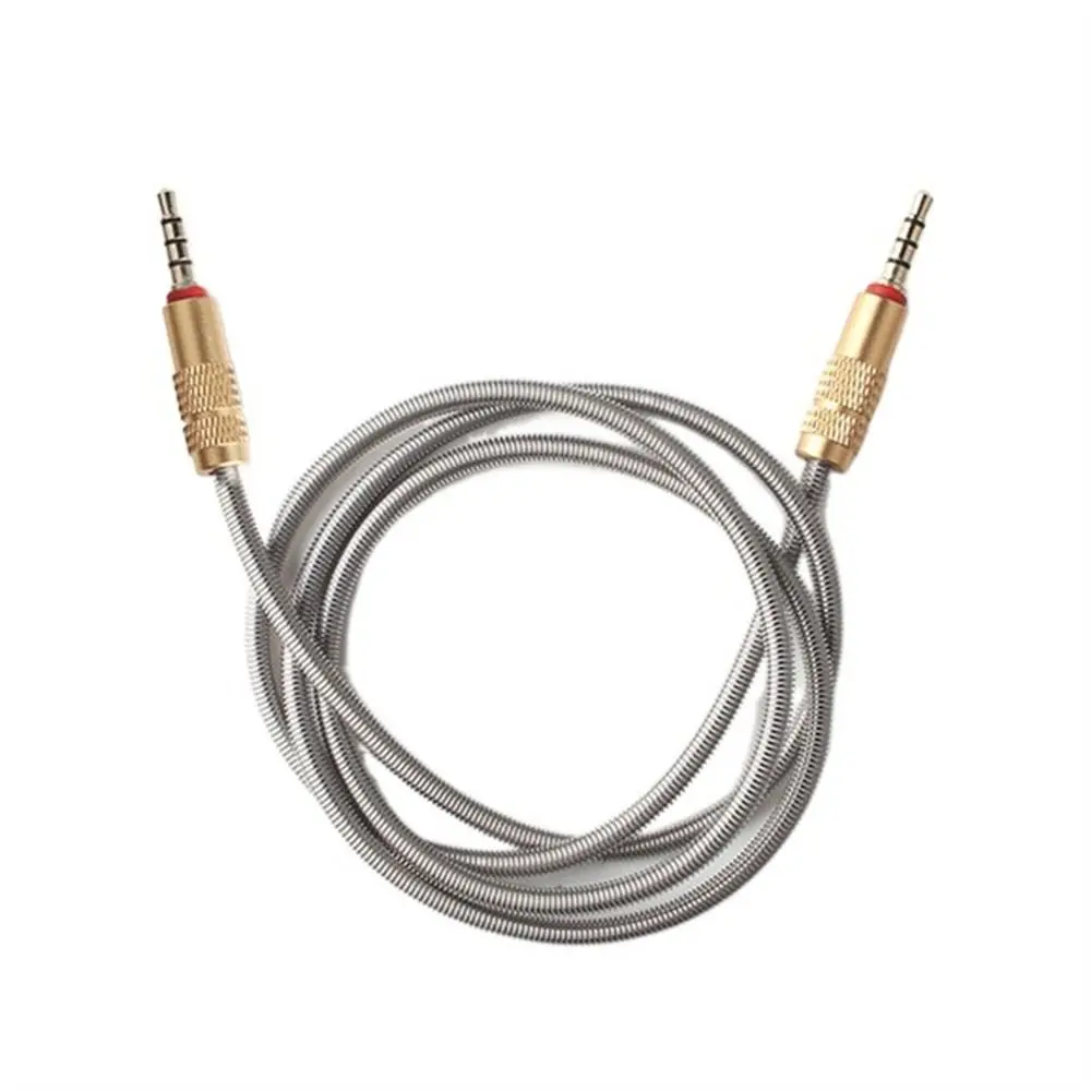 3.5mm Audio Cable Stereo Cable Portable 3.5mm 4 Pole 3.5 To 3.5 AUX Car AUX Cable Audio Adapter Cord
