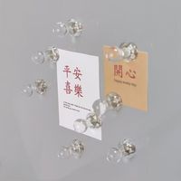 10pcs Transparent Thumbtack Refrigerator Magnet Kitchen Hoto Wall Message Board Magnetic Stickers Office Blackboard Decor Magnet