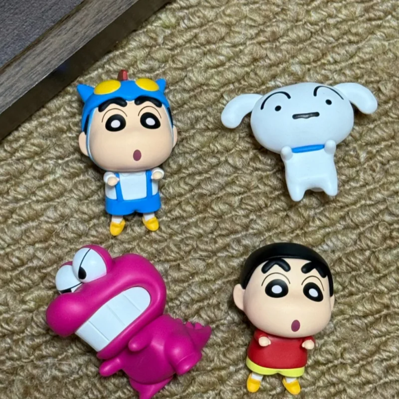 

Funism Crayon Shin Chan Blind Box Small Particle Lying Style Cute Mini Anime Figures Trendy Peripheral Car Dashboard Ornament