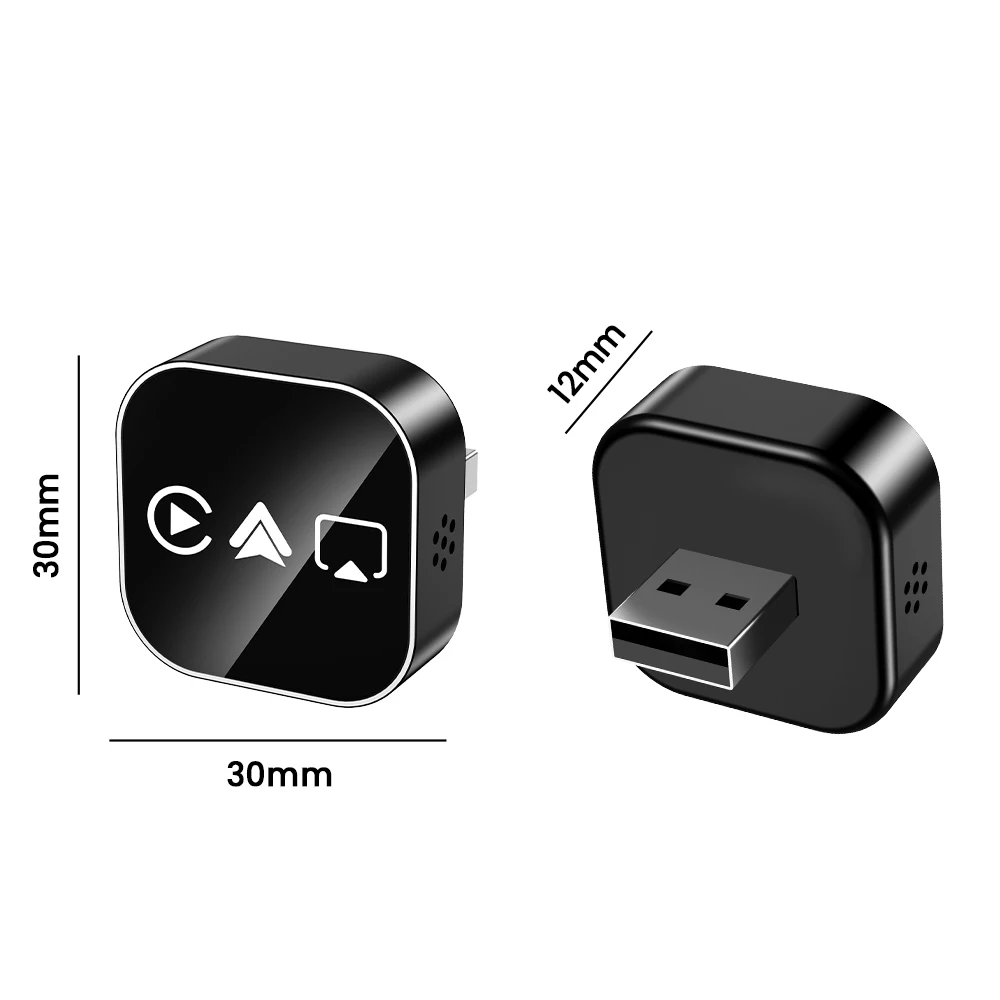 MiNi CarPlay 2026 4 In1 Wireless CarPlay Adapter for Apple Mirror Link Android Auto Connect WiFi Bluetooth USB Plug Play view 6