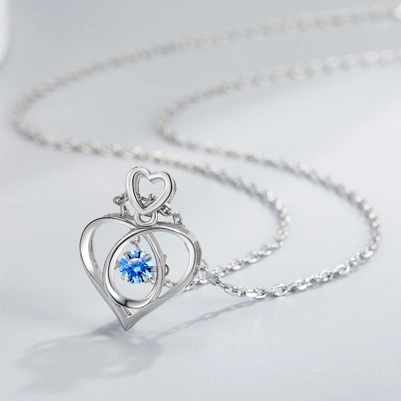 

925 Sterling Silver Necklace Zircom for Women 18k Gold Plated Jewelry Pendant Birthday Party Gift Jewelry Gift New N47