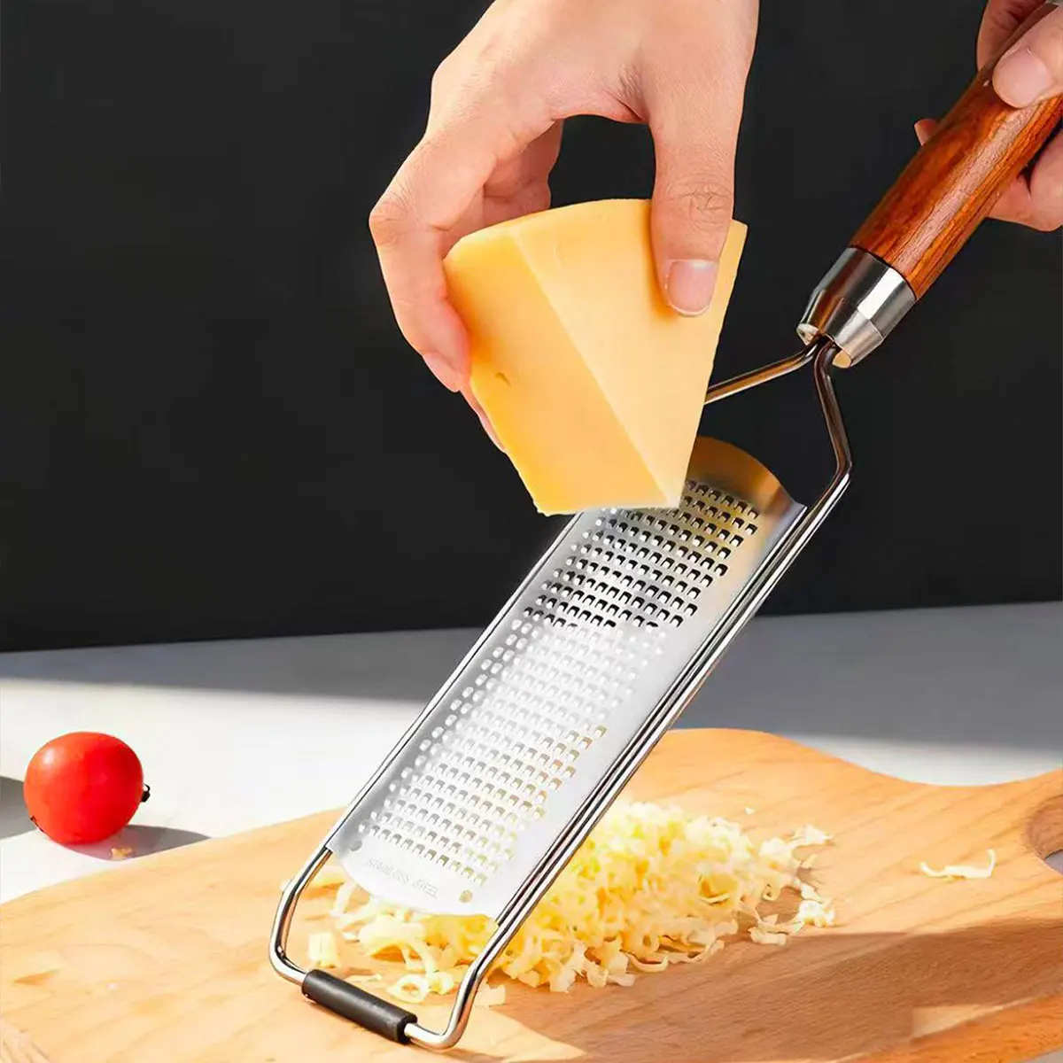 304 stainless steel grater for cheese, lemon, and other foods, soap and cheese scraper, grating tool, 1 piece