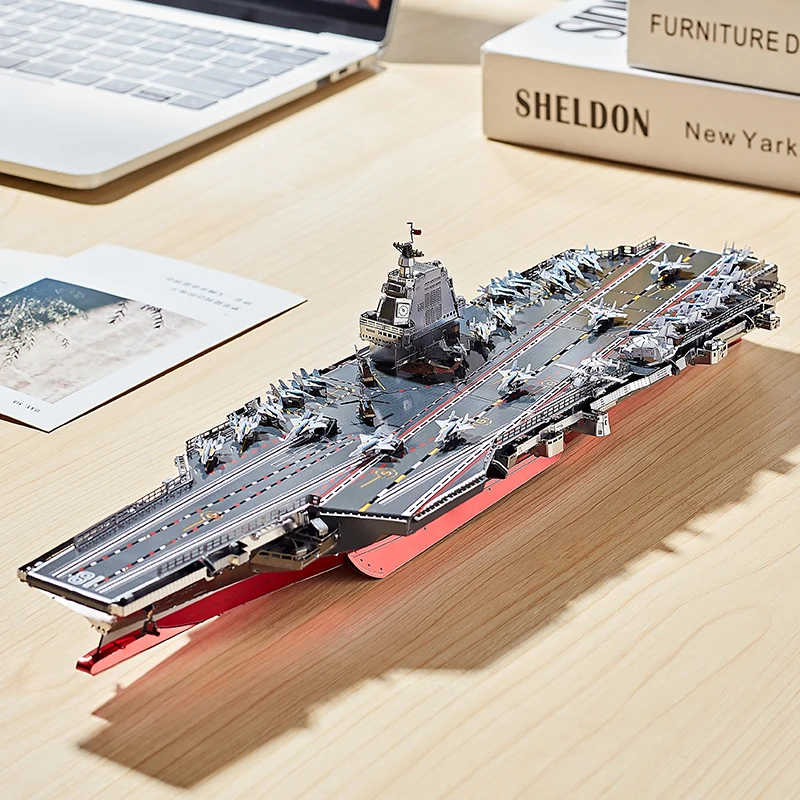 

IRON STAR 3D Metal Puzzle C62209 Fujian Aircraft Carrier Model Kits DIY Laser Cutting Jigsaw Toys for Adults Children