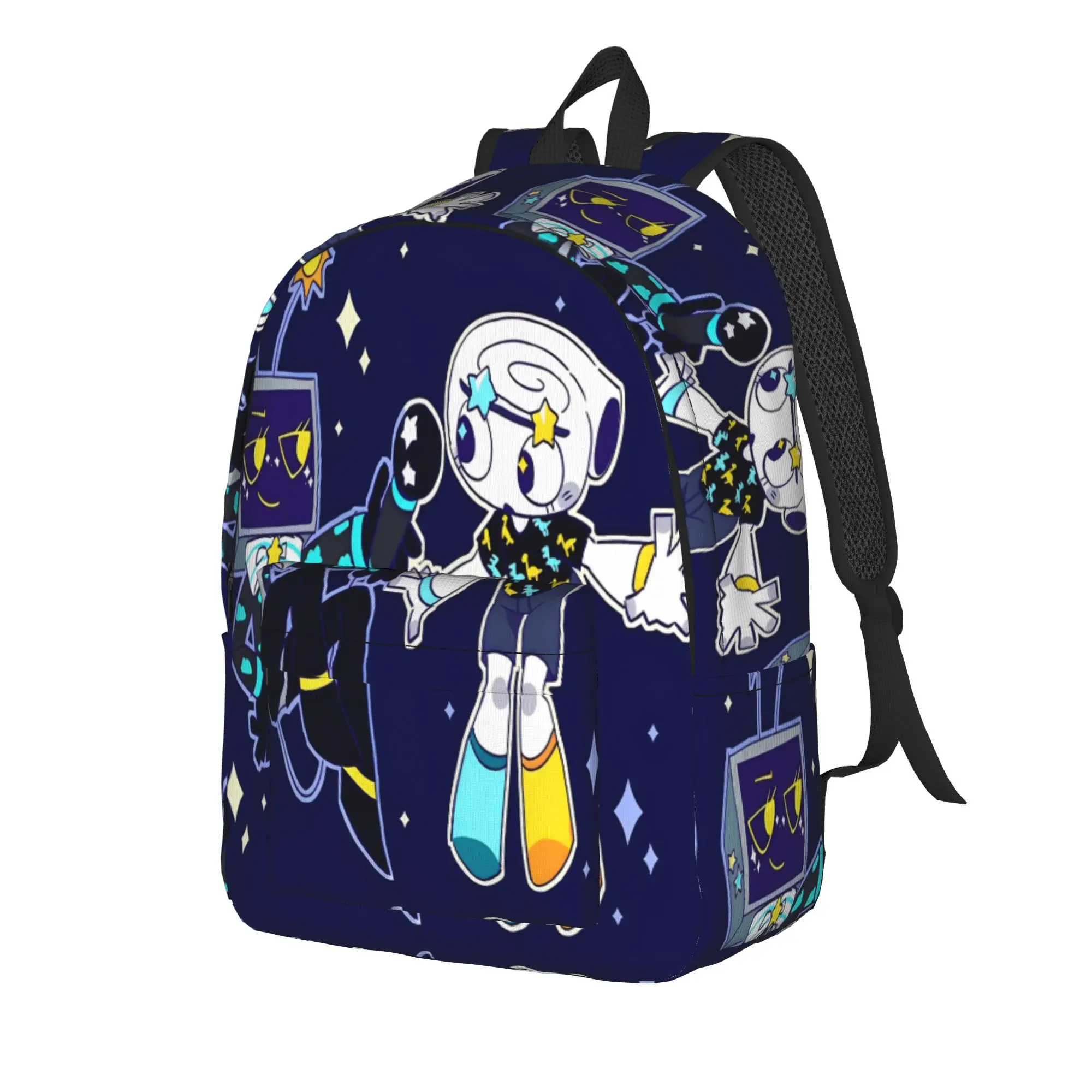 Dandys World Vee And Shelly Backpack for Men Women Teenage Student Business Daypack Catoon Laptop Shoulder Bag Sports