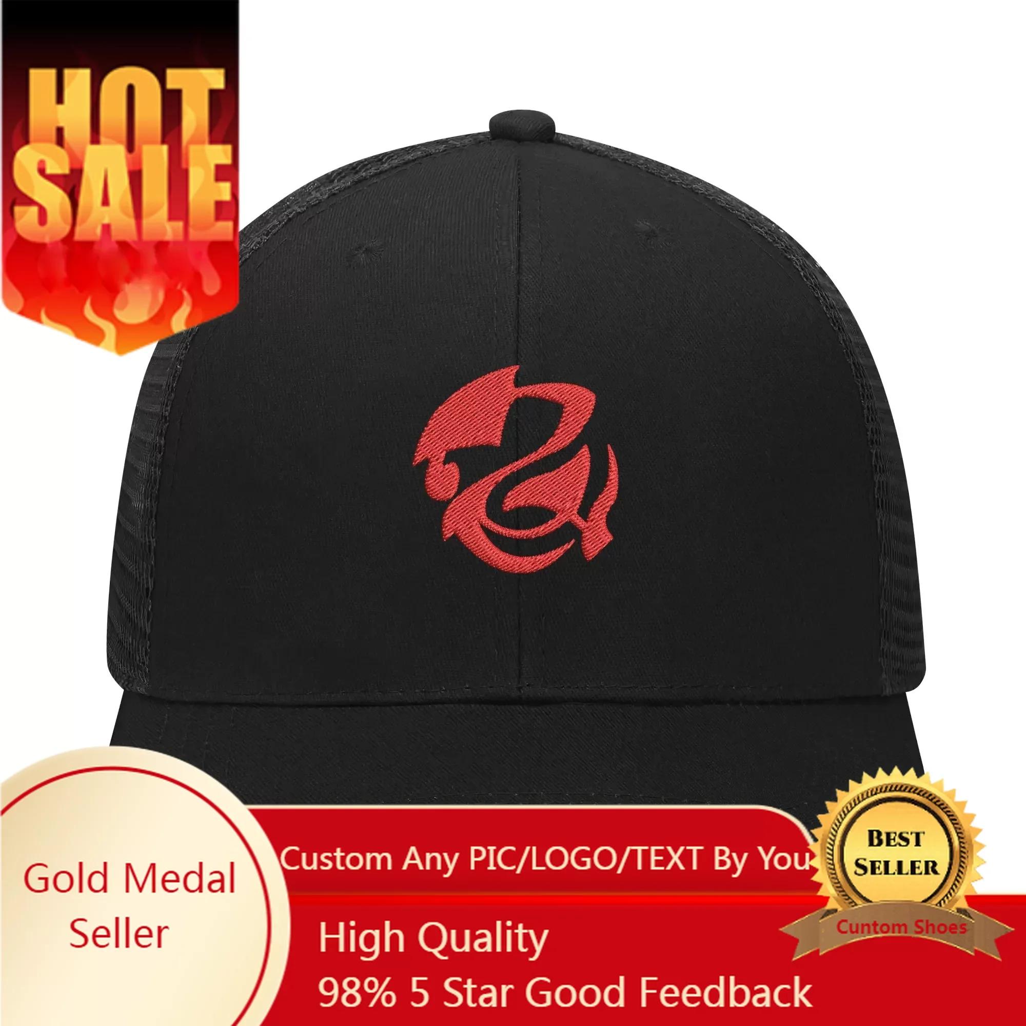 

Anime High School DxD Rias Gremory Embroidery Hat Mens Womens Sports Baseball Hats Hip Hop Mesh Cap Summer Headdress Custom Made