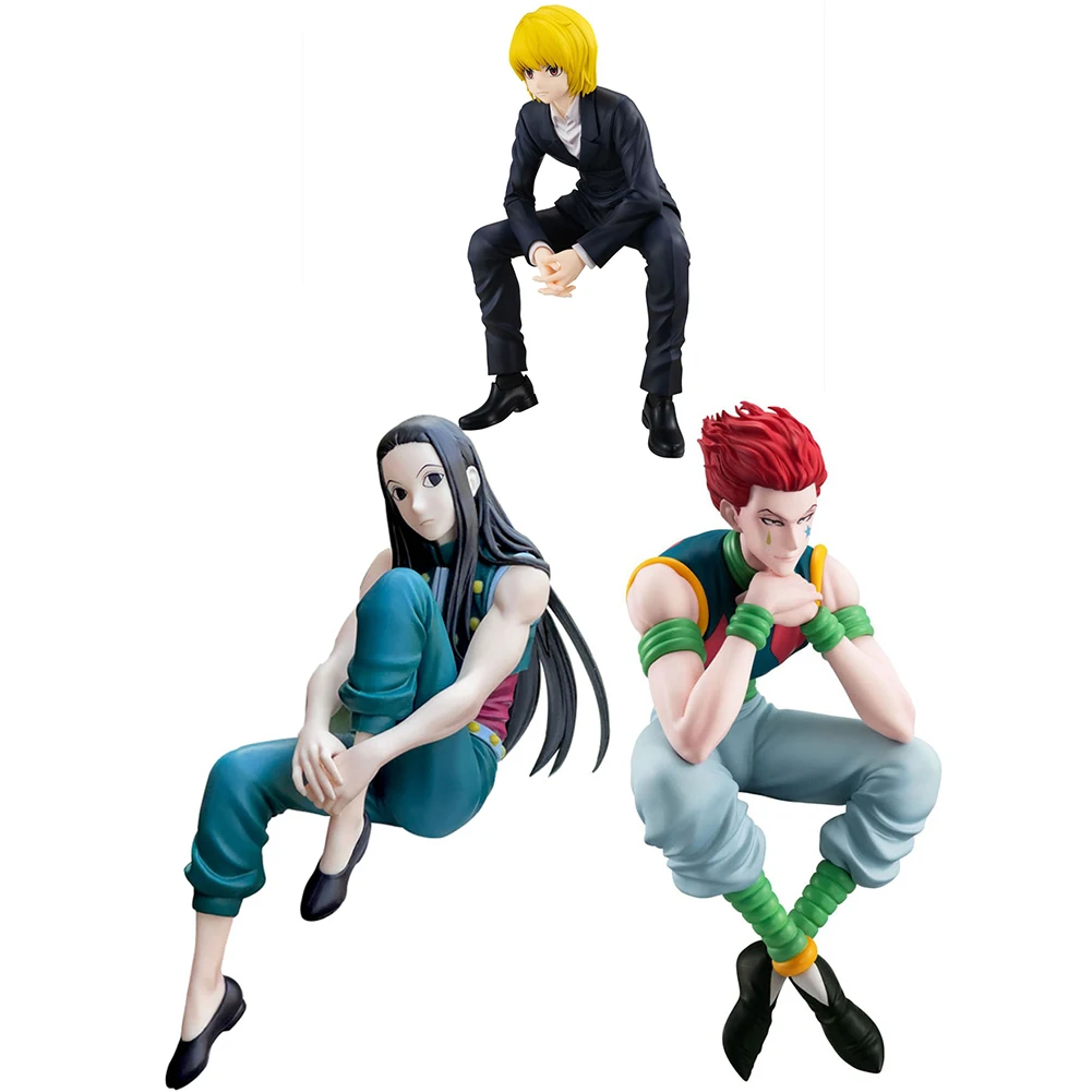 

14cm Illumi Zaoldyck Anime Figure Kurapika Hisoka Action Figure Noodle Stopper Room Decoration PVC Model Toys Xmas Child Gifts