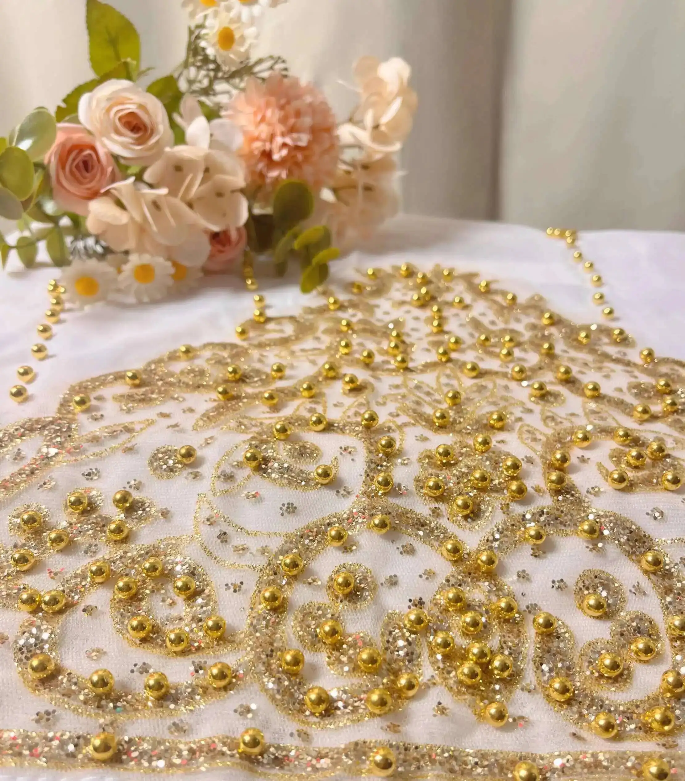 

Дубай, пустынный Египет, дорожный головной платок, защита от солнца, ветрозащитный платок 70x170, шифоновый длинный шарф с бисером