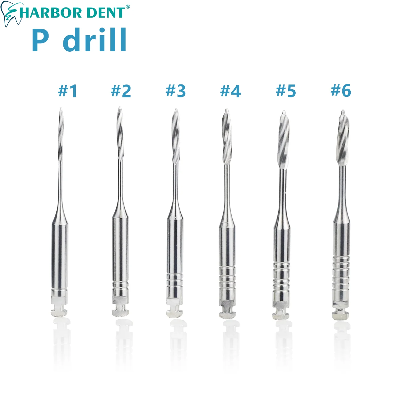 6Pcs/lots Dental Peeso Reamers Rotary Paste Carriers 32mm/28mm Stainless Steel Engine Use Endo Files Dentist Materials