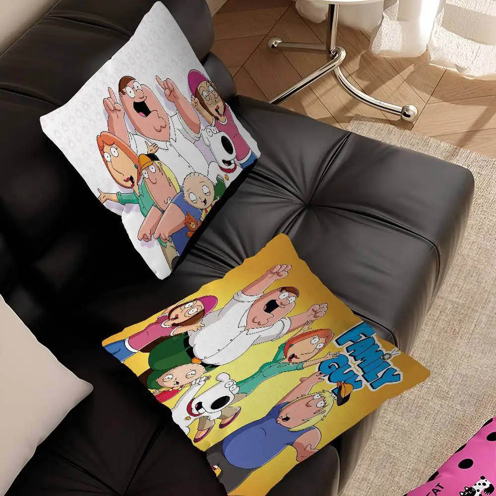 Cartoon G-Guy Cool F-Family Cushion Cover Inches Farmhouse Decor Home Throw Pillow Covers For Couch Decorations