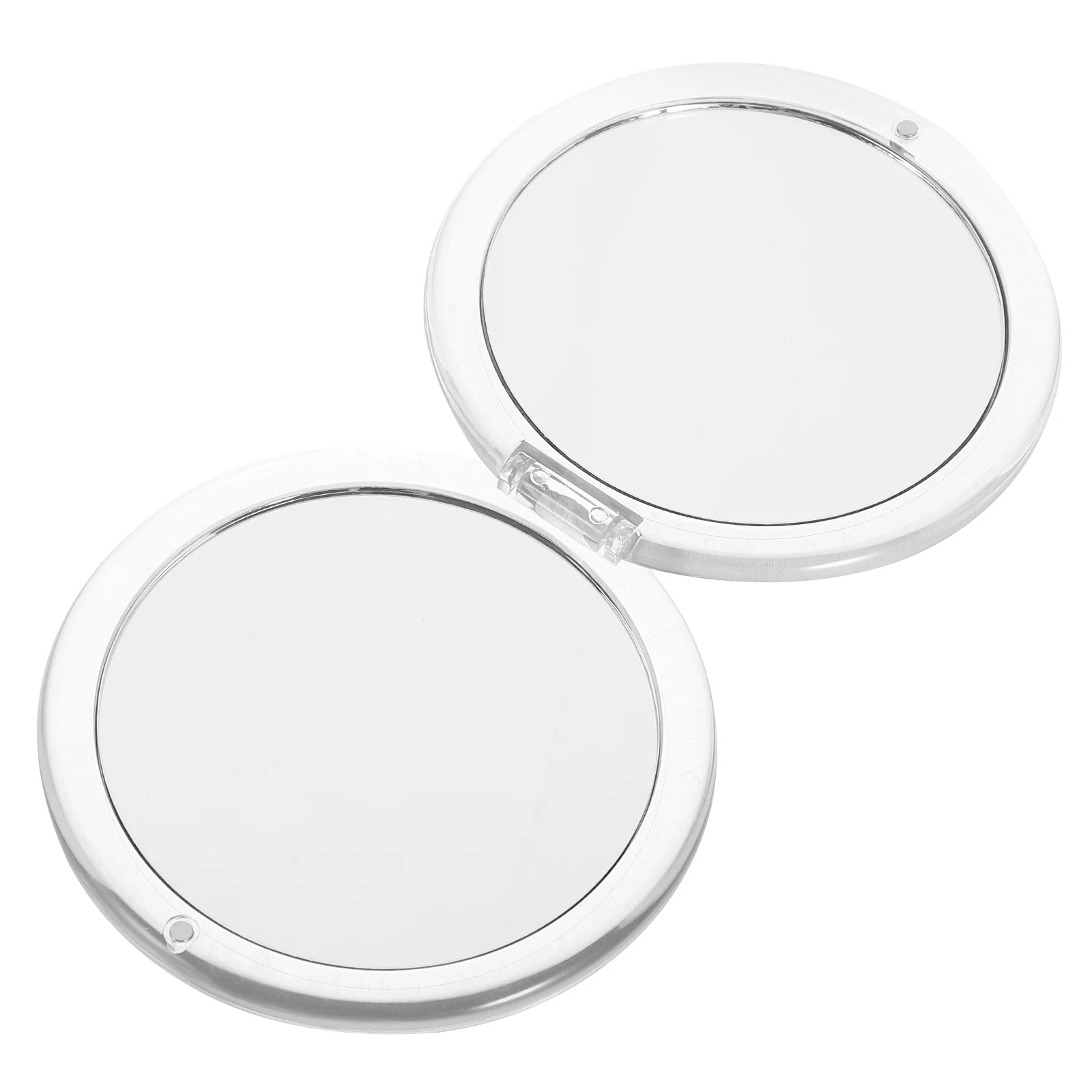 ポータブル折りたたみコンパクトミラー軽量ミニラウンドメイクアップミラー財布ポケット旅行ギフト女性用ブライダルシャワー