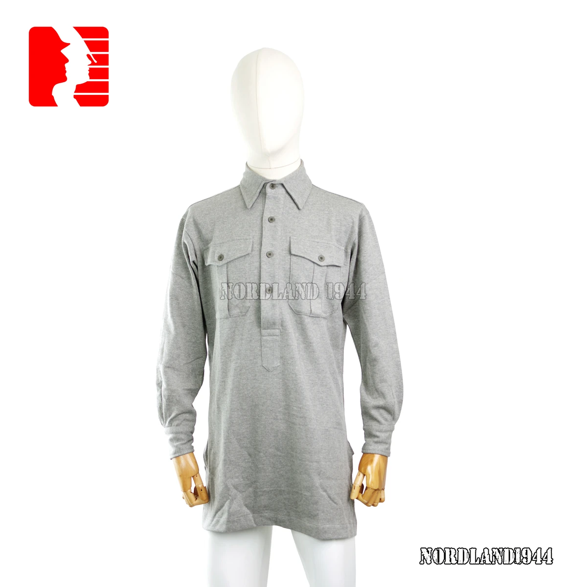 

Репродукция, серая майка трикота для косплея, трикотажная рубашка Nordland 1944 г.