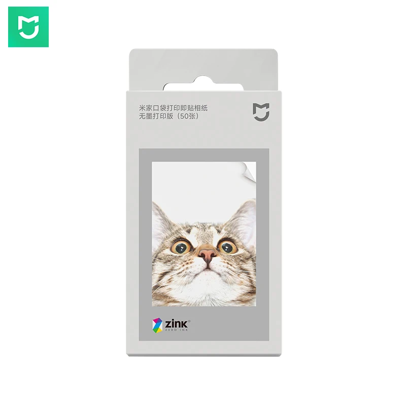 

Original MIJIA ZINK Pocket Printer Paper Self-adhesive Photo Print 50pcs Sheets For Xiaomi 3-inch Mini Pocket Photo Printer