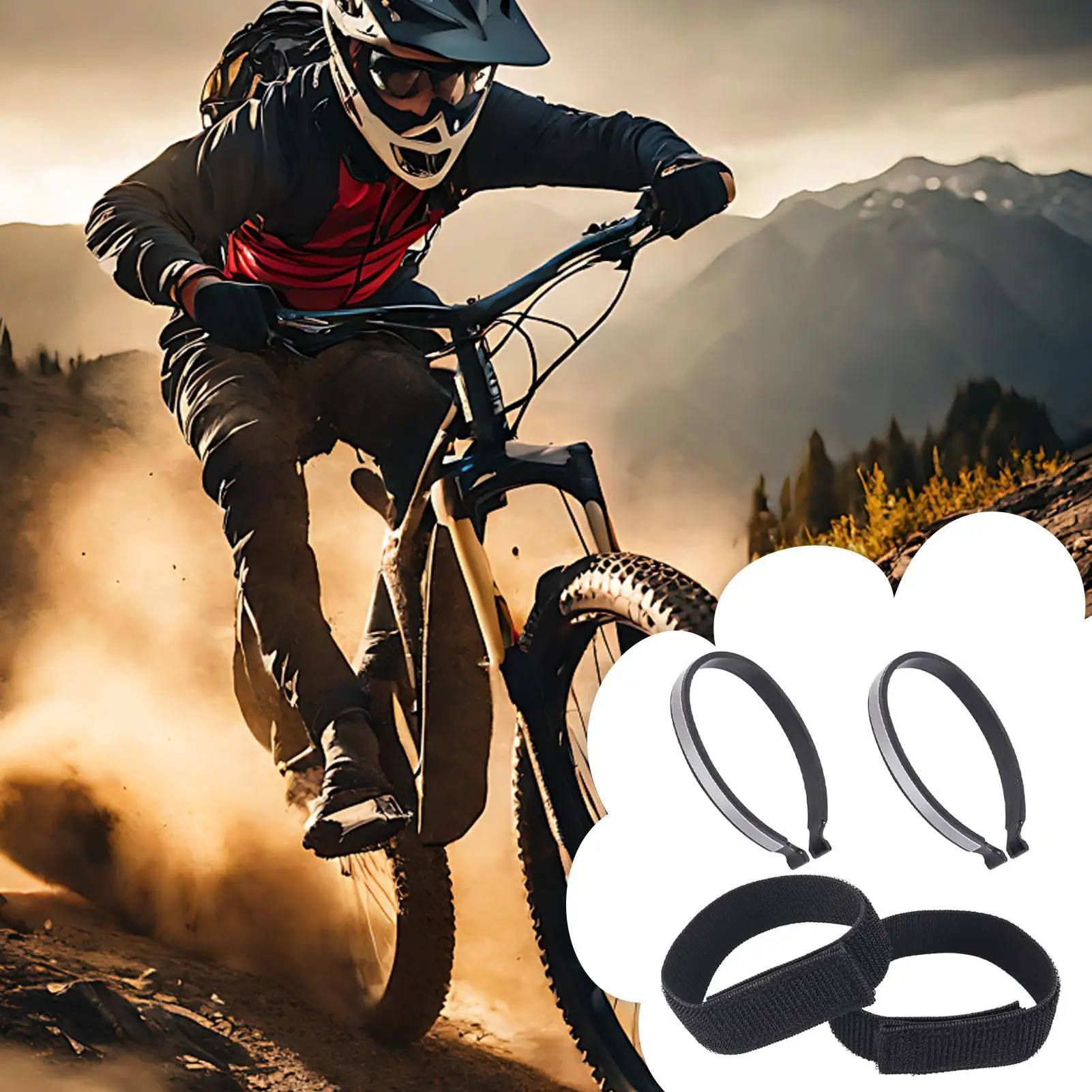 자전거 타기 용 바지 스트랩 사이클링 바지 클립 탄성 발목 밴드 바지 1 세트 라이딩 레크리에이션 낚시 사이클링 자전거