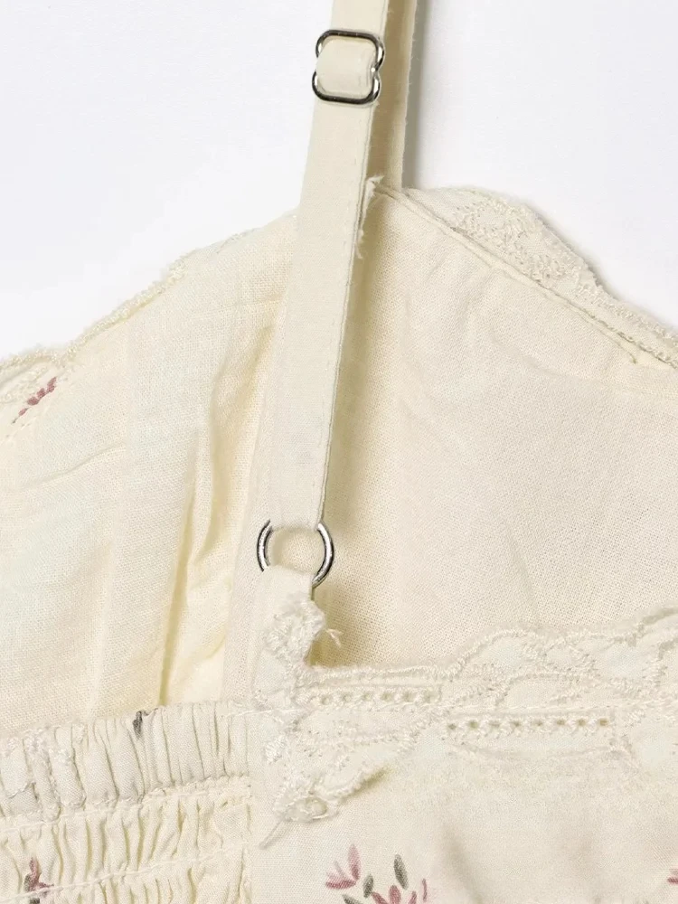 KONDALA Abito da donna sexy chic Stampa Cami con cerniera Guaina Mini abito Moda 2025 Primavera Estate Vacanza Mini abito da festa a pieghe