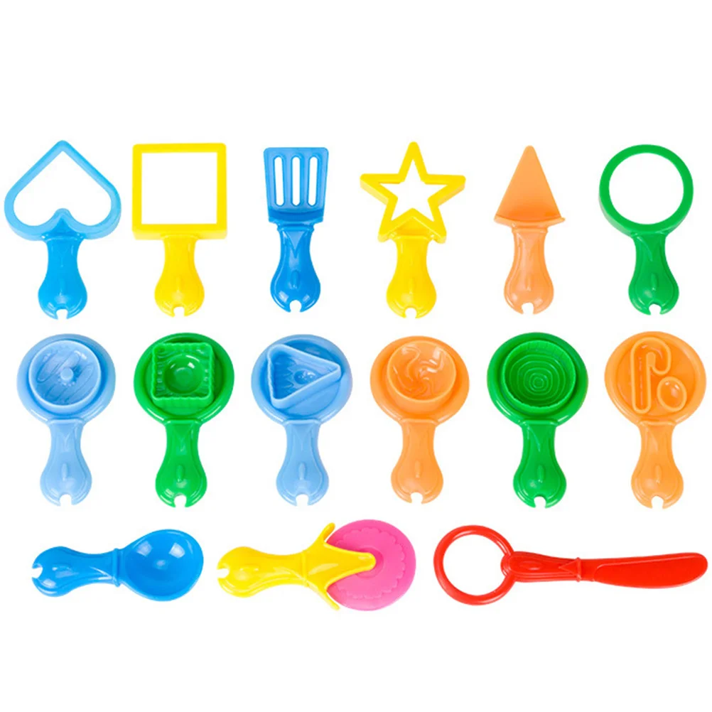 21 pièces couleur boue pâte à modeler moule ensemble bricolage pâte outils Kit pour jouer créatif apprentissage précoce salle de classe garderie pâte à modeler outils