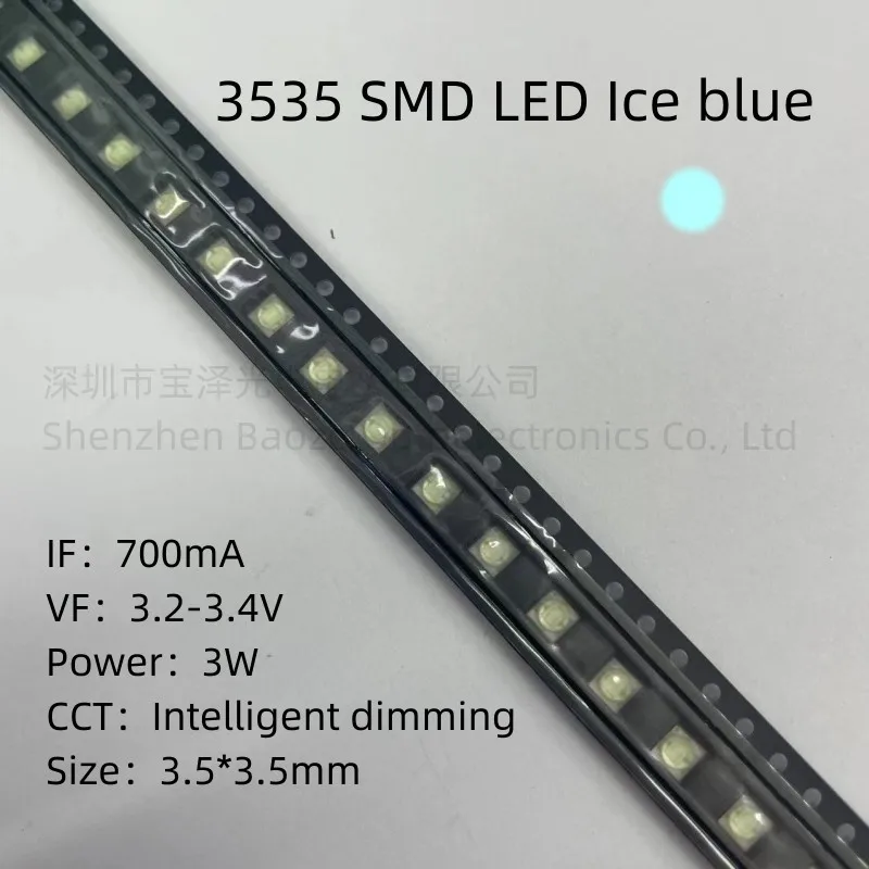 3535 Ice blue 1-3W ceramic light bead 3535 CREE high power strong light LED light emitting diode  High brightness