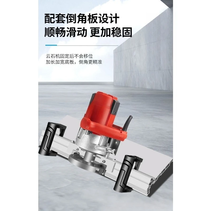 Commercial tile chamfering machine, electric corner home stone cutting machine 43 degrees begonia angle cutting