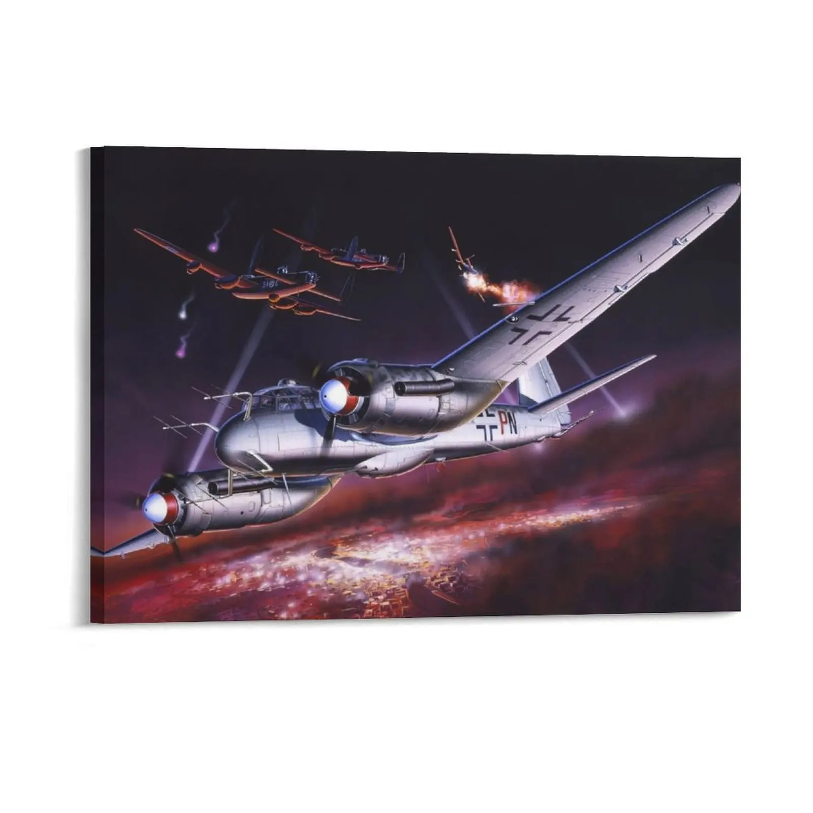 

Heinkel He219 Night Canvas Painting Club Cinema Design Design Mural Framed Wall Paintings