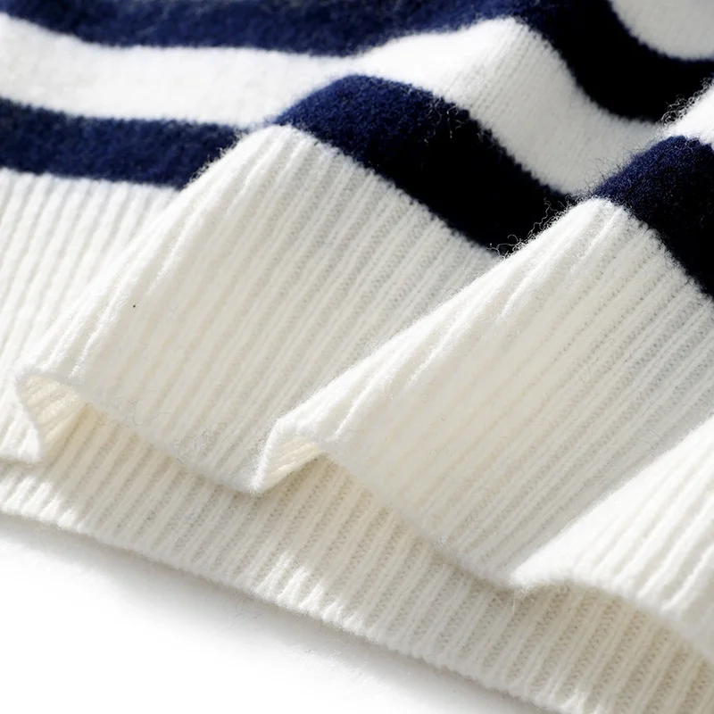 DjzDsm Autumn And Winter Men's Round-neck Sweaters 100% Merino Wool Pullovers Casual Knitted Shirts Soft And Warm Men's Tops