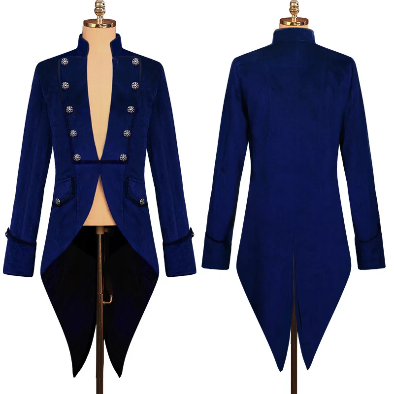 2025 New Vintage Tuxedo Stage Costume European Size loween Cross-Border Autumn Winter Women's Traditional Chinese Costume