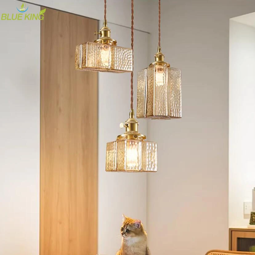 

Nordic Dining Room Bedroom Decoration Luminaire Led Hanging Ceiling Lamps Modern Transparent Glass Pendant Light Chandeliers