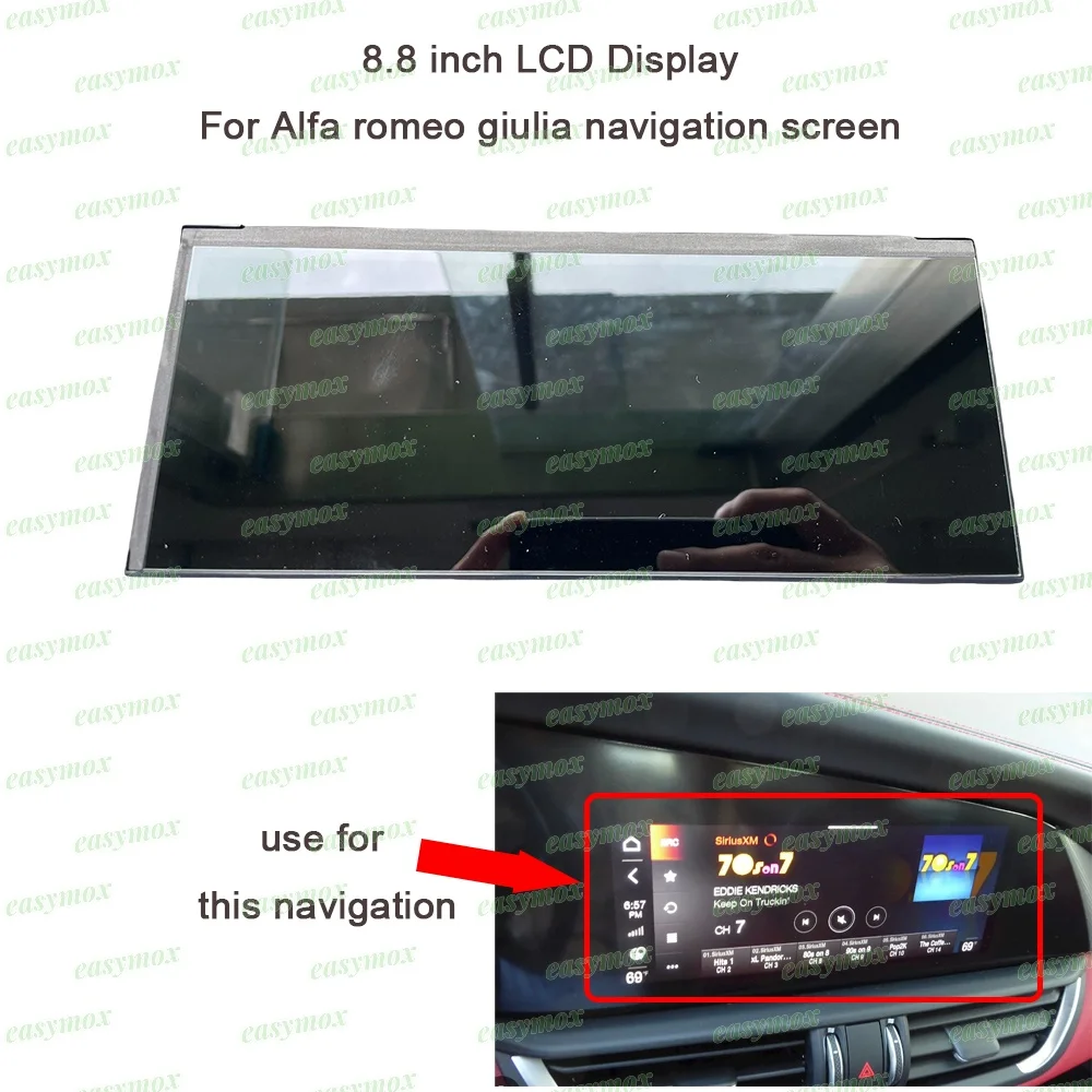 LCD Screen Display for 2015-2023 Alfa Romeo Giulia Romeo Stelvio 2020 Navigation Infotainment Screen Repairment 2021