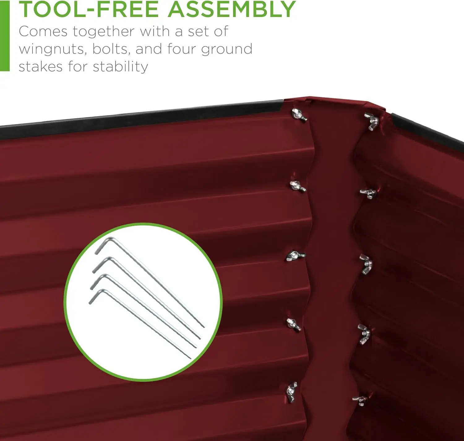 6x3x2ft في الهواء الطلق المعادن أثار حديقة السرير صندوق الجذر العميق زارع للخضروات الزهور الأعشاب والعصارة ث 269 جالون سعة #4