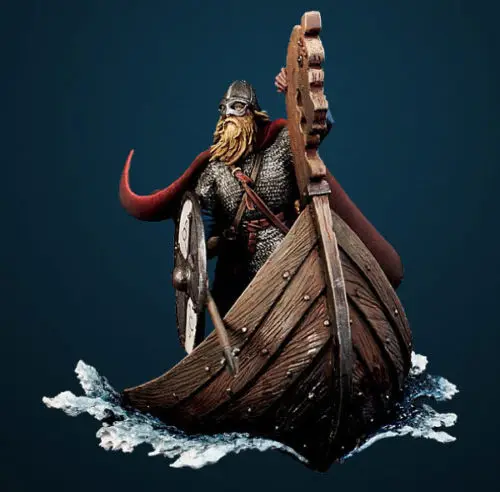 54mm Die-casting Resin Figure Model Assembly Kit Resin  Viking Warrior Unpainted Need To Assemble DIY Painted Model