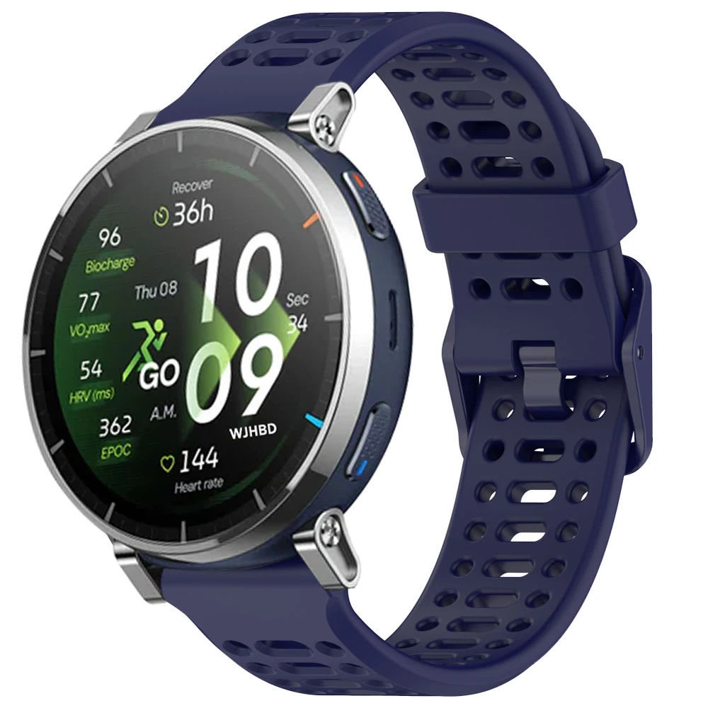 Silicone Watch Strap For Huami Amazfit Active 3 45mm/Active 2 44MM Band BALANCE 2 Bip 6 5 3 Breathable Sport Bracelet 22mm 20mm