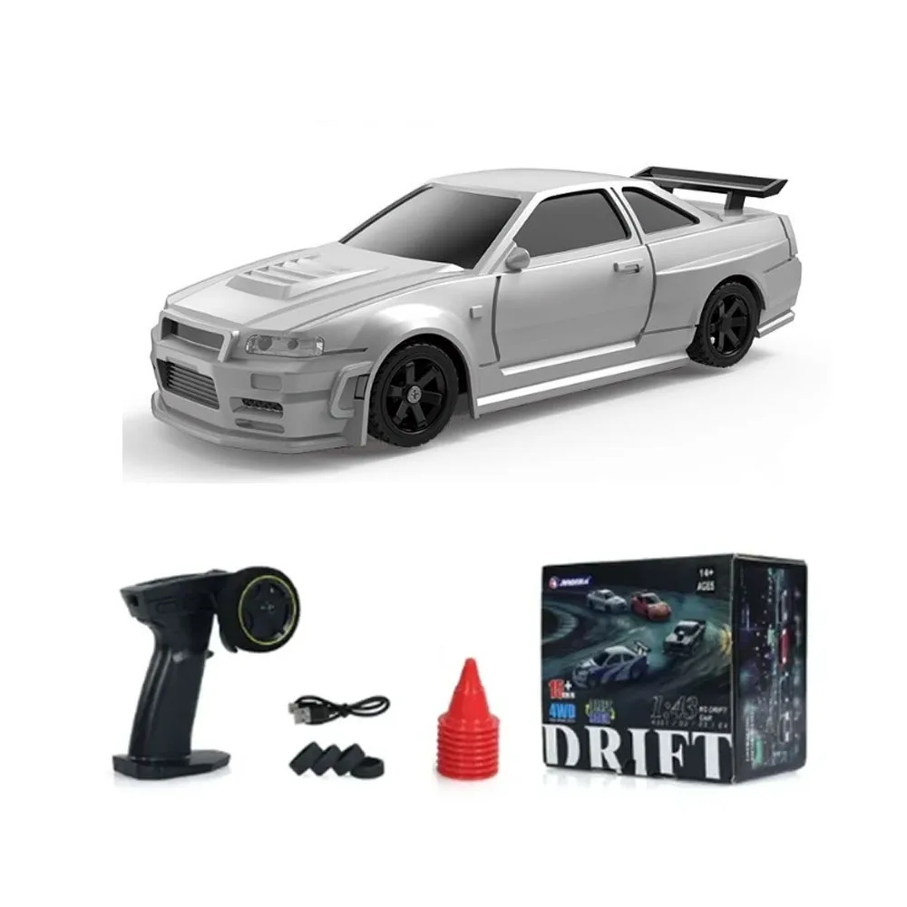 2.4G RC Drift Car 1/43 4WD Remote Control Car High Speed Four Wheel Drive Radio Controlled Mini Racing Car Model Boy Toy Gift