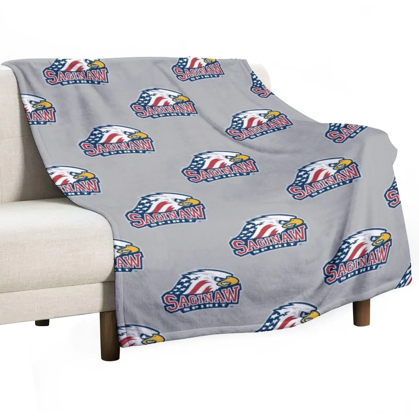 

Saginaw Spirit Throw Blanket Plush Thermal Blankets