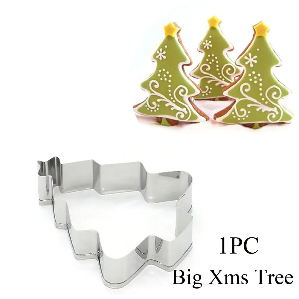 

1/2PCS Elk Xmas Theme Santa Claus Christmas Cookie Cutter Cake Mould Biscuit Mold Baking Tool