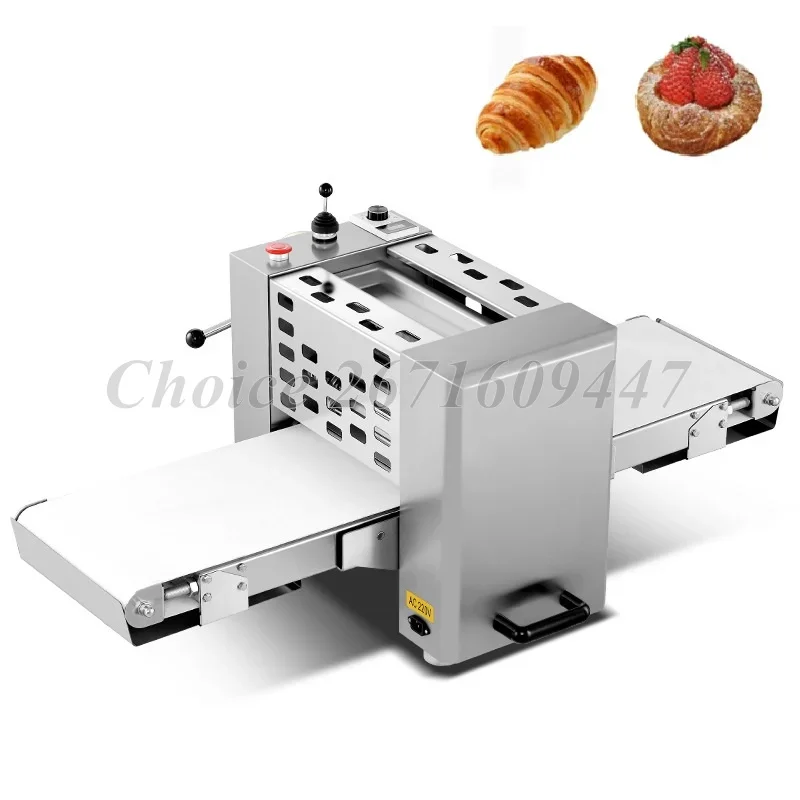 

220/110v Electric Automatic Small Table Top 300 Mm Pastry Mini Bread Croissant Dough Sheeter Machine For Home Bakery Use