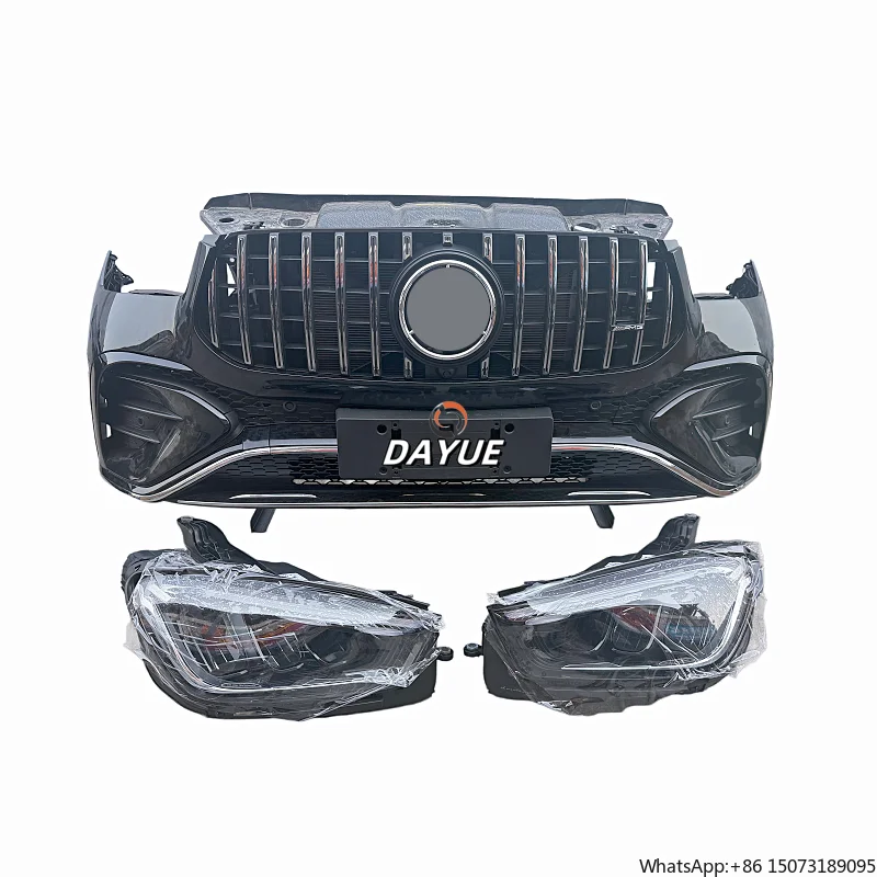 2024 Mercedes-GLE 167 Front Bumper Grille Radiator Assembly Plastic Material Original Second-hand Bolt-On Universal Fitment