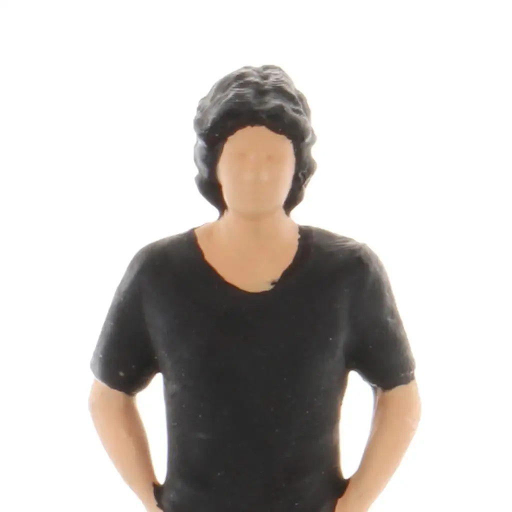 1/64 مقياس الأوسط العم إصلاح السيارات رجل الراتنج شخصية قطار تخطيط تمثال لمشهد مصغر دمية