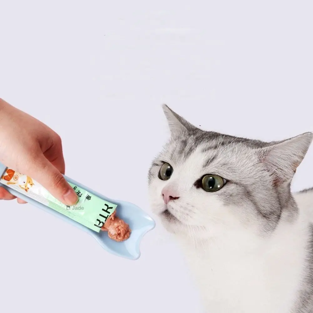 Durable Lickable Pet Feed Spoon Dispenser Feeding Tool Pet Feeder Supplies Strip Cat Strip Squeezer for Cat Pet