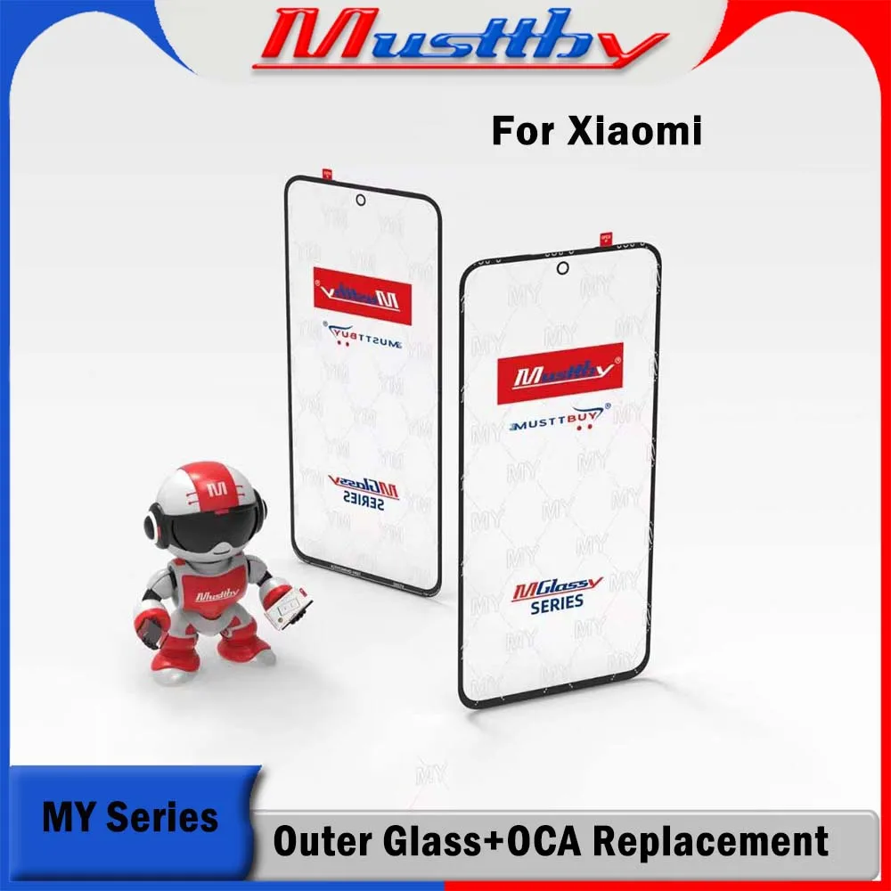 

Musttby 10Pc For Xiaomi POCO C65 C50 M6 X6 PRO Note 13pro 5G Touch Screen Panel LCD Front Outer Glass Lens+OCA Replacement