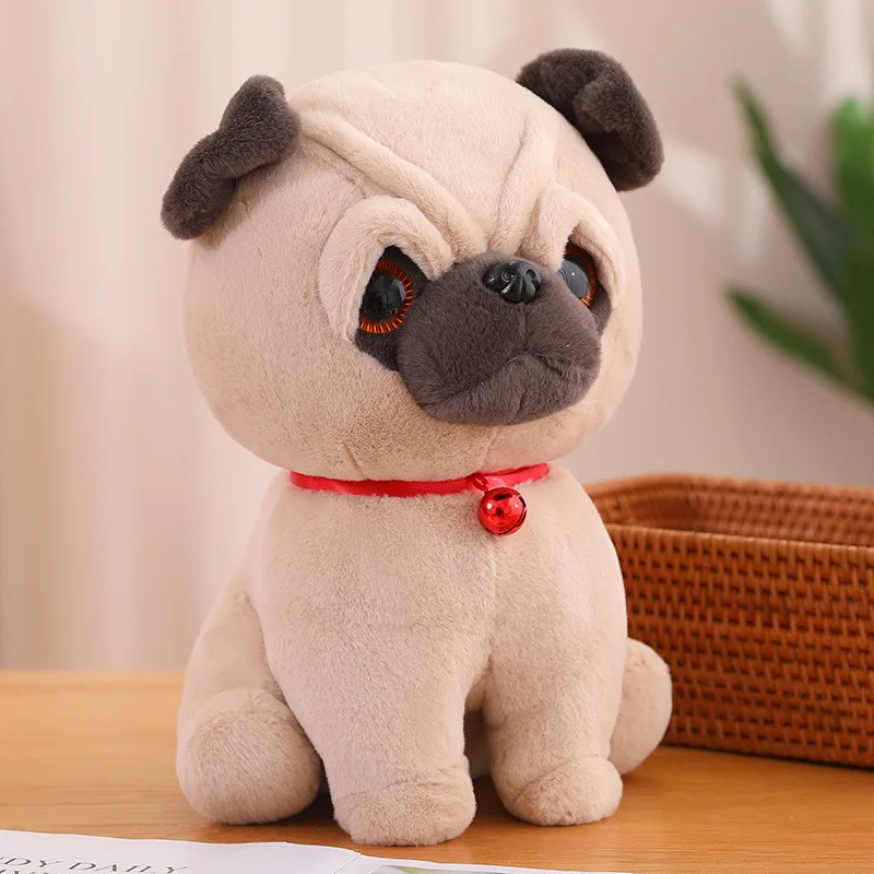 

Pug Dog Doll Plush Toy Cloth Doll Shar pei Dog Cute Puppy Dog Doll Birthday Gift Office Decoration Toy for Kids Girls