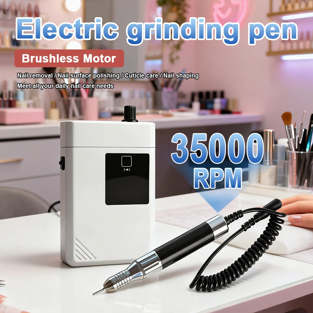 

Бесщеточная шлифовальная ручка 0-35000 об/мин, мини-электрическая пилочка для ногтей, карандаш для полировки, инструмент для маникюра, ухода за ногтями и удаления мозолей