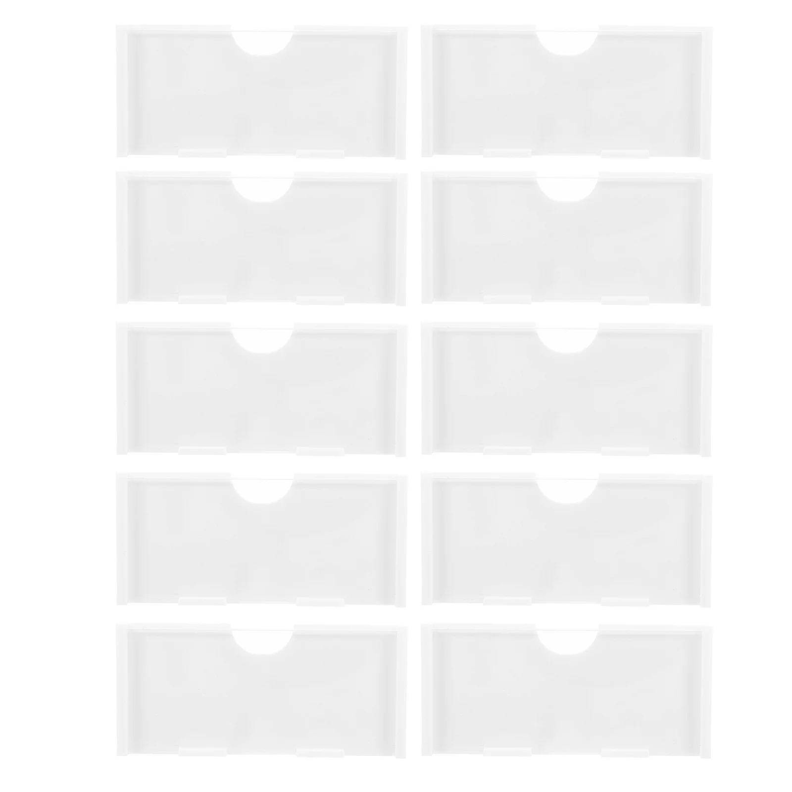 

20Pcs White Plastic Tags for Retail Material Clear Visibility Versatile Application in Store Management