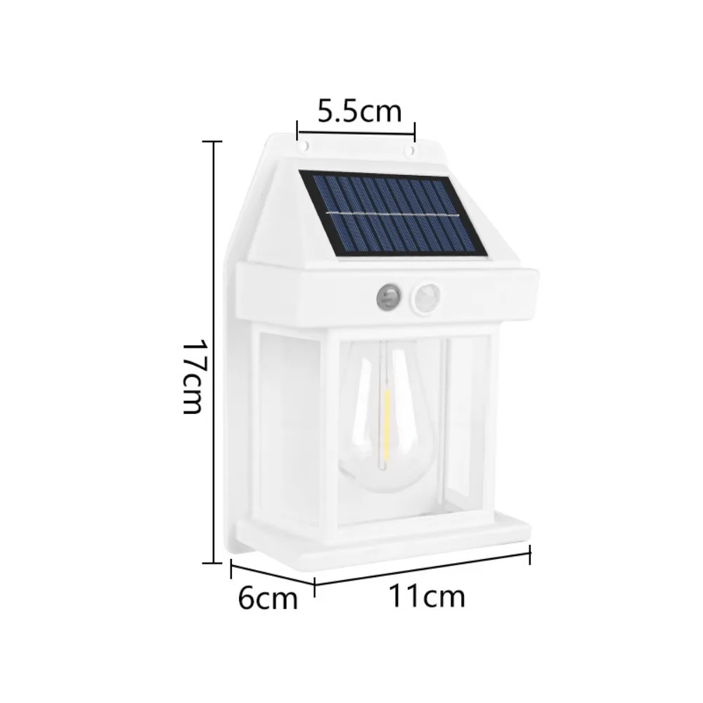 

Automatically Turn on Household Solar Lights Warm Light Wall Outdoor Garden Light Waterproof Human Body Induction